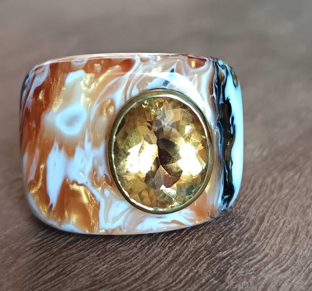 Anello Resina Chunky Pop