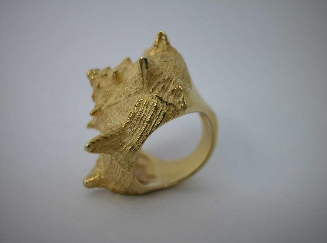 Anello Murice in Argento 925 dorato Oro 24 Carati